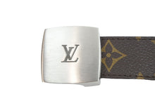 Load image into Gallery viewer, LOUIS VUITTON ルイ・ヴィトン ベルト・バックル M6888V サンチュール モノグラム ブラウン シルバー金具 美品 中古 51718