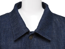 画像をギャラリービューアに読み込む, GUCCI グッチ GGロゴエコウォッシュド ジャケット 649110 XDBIP ブラウン インディゴブルー 美品 中古 51730