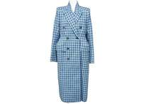 画像をギャラリービューアに読み込む, 極美品 BALENCIAGA バレンシアガ チェックコート 2019AW 479864 CA00985 ウール サイズ36 中古 51731