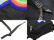 画像をギャラリービューアに読み込む, GUCCI グッチ ロゴパッチワークバックパック リュックサック 536724 493492 ブラック マルチカラー 良品 中古 51745