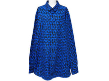 Load image into Gallery viewer, ルイヴィトン LOUISVUITTON 19AW RM192MORSHHS20W パーフォレーテッドモノグラムパターンDNA長袖シャツ メンズ 中古 51756