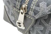 画像をギャラリービューアに読み込む, 未使用品 GOYARD ゴヤール BOEING25 ボーイング25 ポーチ クラッチバッグ セカンドバッグ PVC グレー シルバー金具 中古 51761 正規品