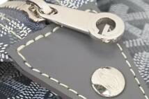 画像をギャラリービューアに読み込む, 未使用品 GOYARD ゴヤール BOEING25 ボーイング25 ポーチ クラッチバッグ セカンドバッグ PVC グレー シルバー金具 中古 51761 正規品