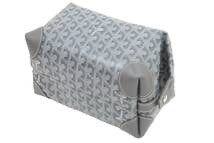 画像をギャラリービューアに読み込む, 未使用品 GOYARD ゴヤール BOEING25 ボーイング25 ポーチ クラッチバッグ セカンドバッグ PVC グレー シルバー金具 中古 51761 正規品
