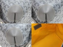 画像をギャラリービューアに読み込む, 未使用品 GOYARD ゴヤール BOEING25 ボーイング25 ポーチ クラッチバッグ セカンドバッグ PVC グレー シルバー金具 中古 51761 正規品