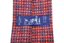 Load image into Gallery viewer, HERMES エルメス ネクタイ ブランド 紳士 総柄 模様 服飾小物 シルク100% レッド ブラック 美品 中古 51801