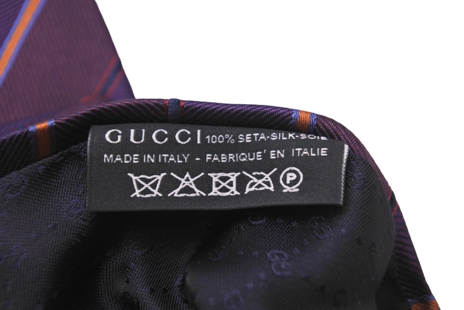 GUCCI グッチ ネクタイ ストライプ トムブラウン期 GG柄 ロゴ シルク