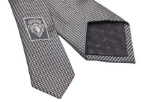 画像をギャラリービューアに読み込む, GUCCI グッチ ネクタイ トムフォード期 総柄 ドット柄 ブランドロゴ シルク ブラック レッド カーキ 美品 中古 51805