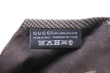 画像をギャラリービューアに読み込む, GUCCI グッチ ネクタイ トムフォード期 総柄 ドット柄 ブランドロゴ シルク ブラック レッド カーキ 美品 中古 51805
