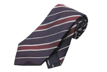 画像をギャラリービューアに読み込む, GUCCI グッチ ネクタイ トムフォード期 服飾小物 ストライプ 模様 シルク ブラック レッド ホワイト 美品 中古 51815