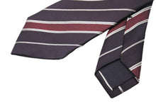 画像をギャラリービューアに読み込む, GUCCI グッチ ネクタイ トムフォード期 服飾小物 ストライプ 模様 シルク ブラック レッド ホワイト 美品 中古 51815