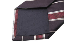 画像をギャラリービューアに読み込む, GUCCI グッチ ネクタイ トムフォード期 服飾小物 ストライプ 模様 シルク ブラック レッド ホワイト 美品 中古 51815
