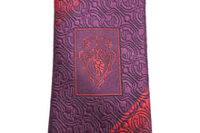 画像をギャラリービューアに読み込む, GUCCI グッチ ネクタイ ストライプ 総柄 GG トムブラウン期 シルク レッド パープル 美品 中古 51818