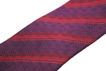 画像をギャラリービューアに読み込む, GUCCI グッチ ネクタイ ストライプ 総柄 GG トムブラウン期 シルク レッド パープル 美品 中古 51818