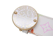 Load image into Gallery viewer, LouisVuitton ルイヴィトン ベルト サンチュール TRUNKS&amp;BAGS M9627 モノグラムマルチカラー ホワイト 90/36 良品 中古 51852