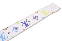 Load image into Gallery viewer, LouisVuitton ルイヴィトン ベルト サンチュール TRUNKS&amp;BAGS M9627 モノグラムマルチカラー ホワイト 90/36 良品 中古 51852