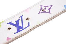 Load image into Gallery viewer, LouisVuitton ルイヴィトン ベルト サンチュール TRUNKS&amp;BAGS M9627 モノグラムマルチカラー ホワイト 90/36 良品 中古 51852