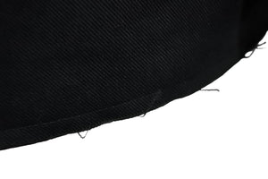 極美品 Maison Margiela メゾンマルジェラ 21SS カットオフ ジャケット ブラック アウター 素材切替 S50BN0467 サイズ48 中古 51857