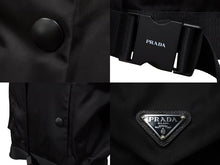 画像をギャラリービューアに読み込む, 未使用品 PRADA プラダ ジャケット レディース ブラック RENYLON サイズ36 291943 S211 1WQ8 シルバー金具 中古 51859