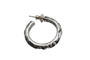 CHROMEHEARTS クロムハーツ HOOPSCROOL スクロールフープ ピアス 片耳 アクセサリー シルバーピアス シルバー925 美品 中古 51871