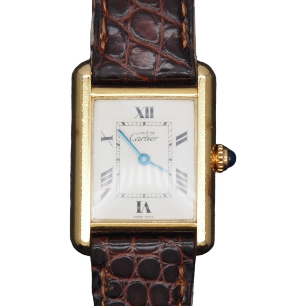 Cartier カルティエ マストタンク ヴェルメイユ SM 腕時計 尾錠 