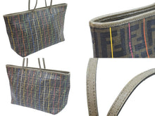 画像をギャラリービューアに読み込む, FENDI フェンディ トートバッグ ハンドバッグ ズッカ柄 ロゴ CA2406414 ブラウン ゴールド金具 美品 中古 51881