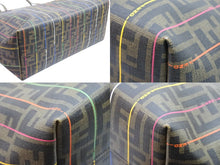 画像をギャラリービューアに読み込む, FENDI フェンディ トートバッグ ハンドバッグ ズッカ柄 ロゴ CA2406414 ブラウン ゴールド金具 美品 中古 51881