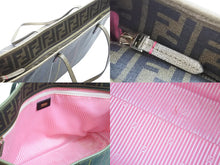 画像をギャラリービューアに読み込む, FENDI フェンディ トートバッグ ハンドバッグ ズッカ柄 ロゴ CA2406414 ブラウン ゴールド金具 美品 中古 51881