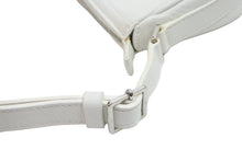 Load image into Gallery viewer, Christian Dior ディオール ショルダー ハンドバッグ ホワイト レザー デカロゴ シルバー金具 中古 51884