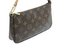 画像をギャラリービューアに読み込む, LOUIS VUITTON ルイ・ヴィトン ハンドバッグ ポシェットアクセソワール M51980 ゴールド金具 美品 中古 51893