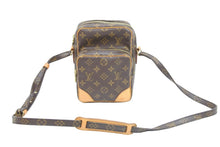 画像をギャラリービューアに読み込む, LOUIS VUITTON ルイ・ヴィトン ショルダーバッグ アマゾン M45236 PVC レザー ブラウン ゴールド金具 美品 中古 51894
