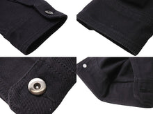 画像をギャラリービューアに読み込む, PLEASURES プレジャーズ MARILYN MANSON マリリンマンソン デニムジャケット コットン ブラック ホワイト サイズM 美品 中古 51902