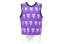 画像をギャラリービューアに読み込む, heaven BY MARC JACOBS マークジェイコブス ヘブン ニットベスト アームカバー P625J05FA21 パープル コットン XL 美品 中古 51903