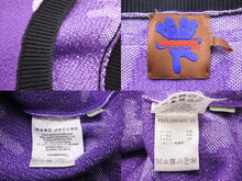 画像をギャラリービューアに読み込む, heaven BY MARC JACOBS マークジェイコブス ヘブン ニットベスト アームカバー P625J05FA21 パープル コットン XL 美品 中古 51903