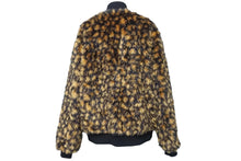 画像をギャラリービューアに読み込む, THE CUTRATE カットレイト ファージャケット ブラウン ブラック パイル ポリエステル アクリル サイズL 美品 中古 51904