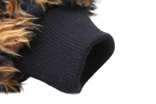 画像をギャラリービューアに読み込む, THE CUTRATE カットレイト ファージャケット ブラウン ブラック パイル ポリエステル アクリル サイズL 美品 中古 51904