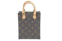 画像をギャラリービューアに読み込む, 新品同様 ルイヴィトン バッグ レディース LOUIS VUITTON プティット サックプラ M81295 モノグラム 中古 51910