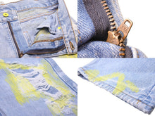 画像をギャラリービューアに読み込む, 新品未使用 Endless Denim エンドレスデニム ASAP Bari デニムパンツ インディゴ イエロー サイズ32 中古 51917