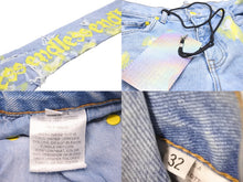画像をギャラリービューアに読み込む, 新品未使用 Endless Denim エンドレスデニム ASAP Bari デニムパンツ インディゴ イエロー サイズ32 中古 51917