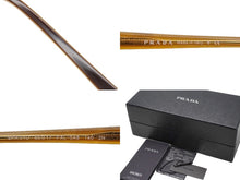 Load image into Gallery viewer, 極美品 PRADA プラダ サングラス 55□17 140 SPR010 F00A8 ブラウン イエロー ゴールド金具 中古 51927
