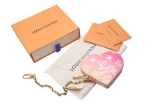 画像をギャラリービューアに読み込む, バレンタイン限定 LOUIS VUITTON ルイヴィトン コインケース ヴェルニ ポルトモネクール M64167 ゴールド金具 美品 中古 51928