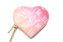 画像をギャラリービューアに読み込む, バレンタイン限定 LOUIS VUITTON ルイヴィトン コインケース ヴェルニ ポルトモネクール M64167 ゴールド金具 美品 中古 51928