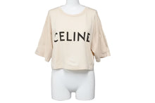 Load image into Gallery viewer, CELINE セリーヌ 半袖Ｔシャツ 2X761501F レディース ロゴ ベージュ コットン イタリア製 サイズS 美品 中古 51938