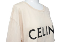 Load image into Gallery viewer, CELINE セリーヌ 半袖Ｔシャツ 2X761501F レディース ロゴ ベージュ コットン イタリア製 サイズS 美品 中古 51938