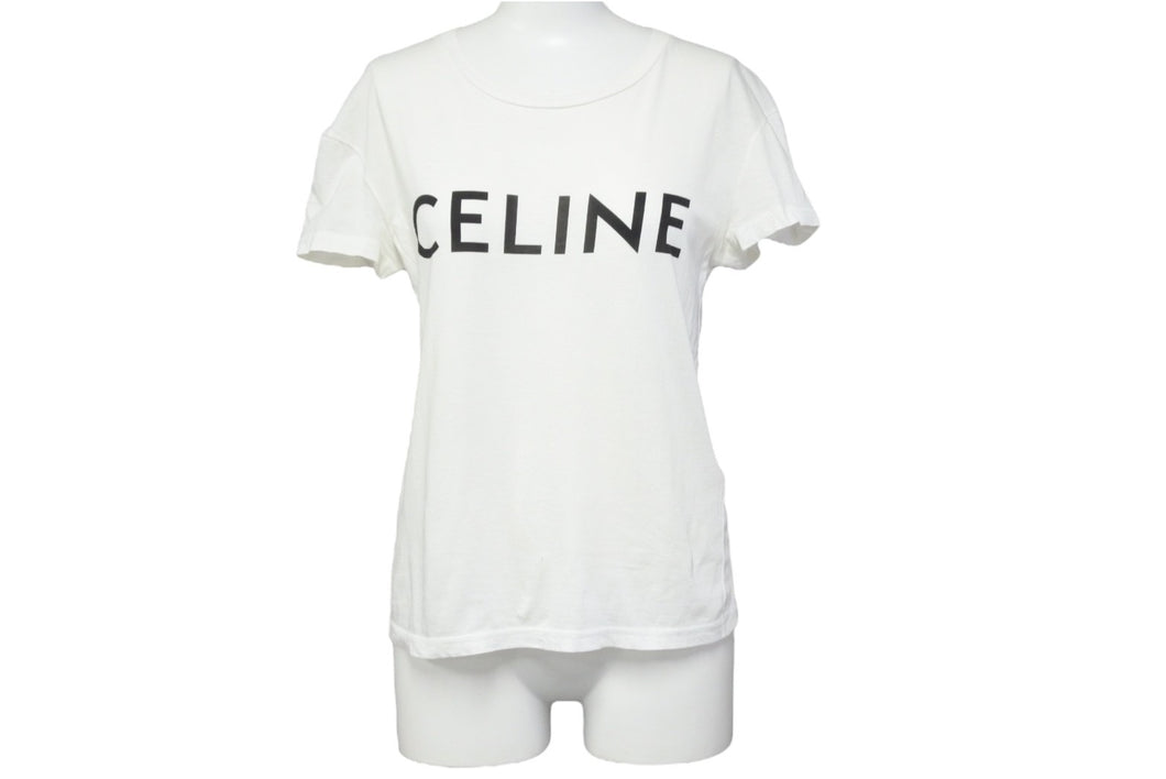 CELINE セリーヌ 半袖Tシャツ ブランドロゴ X237370E ポルトガル製