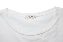 Load image into Gallery viewer, CELINE セリーヌ 半袖Tシャツ ブランドロゴ X237370E ポルトガル製 コットン ホワイト ブラック サイズXS 美品 中古 51939