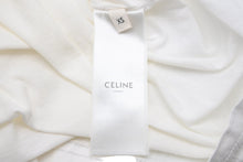 Load image into Gallery viewer, CELINE セリーヌ 半袖Tシャツ ブランドロゴ X237370E ポルトガル製 コットン ホワイト ブラック サイズXS 美品 中古 51939