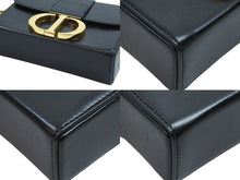 Load image into Gallery viewer, Christian Dior クリスチャンディオール ショルダーバッグ モンテーニュ ブラック ゴールド金具 レザー 美品 中古 51960