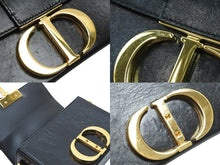 Load image into Gallery viewer, Christian Dior クリスチャンディオール ショルダーバッグ モンテーニュ ブラック ゴールド金具 レザー 美品 中古 51960