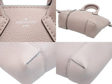 画像をギャラリービューアに読み込む, LouisVuitton ルイヴィトン パルナセア ナノロックイット 2WAYバッグ M61256 レザー マグノリア シルバー 美品 中古 51961